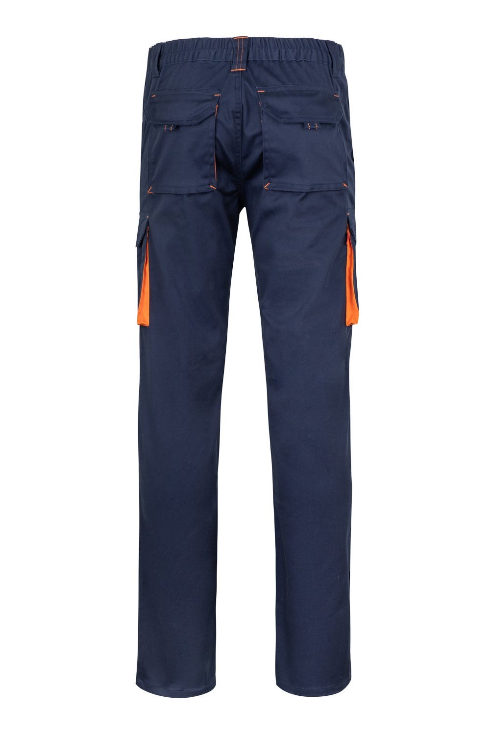 103024S.PANTALÓN STRETCH BICOLOR AZUL NAVY/NARANJA 34