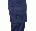 103024S.PANTALÓN STRETCH BICOLOR AZUL NAVY/NARANJA 34