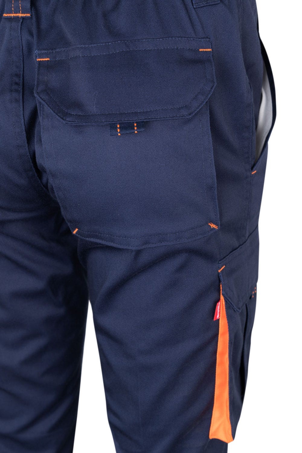 103024S.PANTALÓN STRETCH BICOLOR AZUL NAVY/NARANJA 34