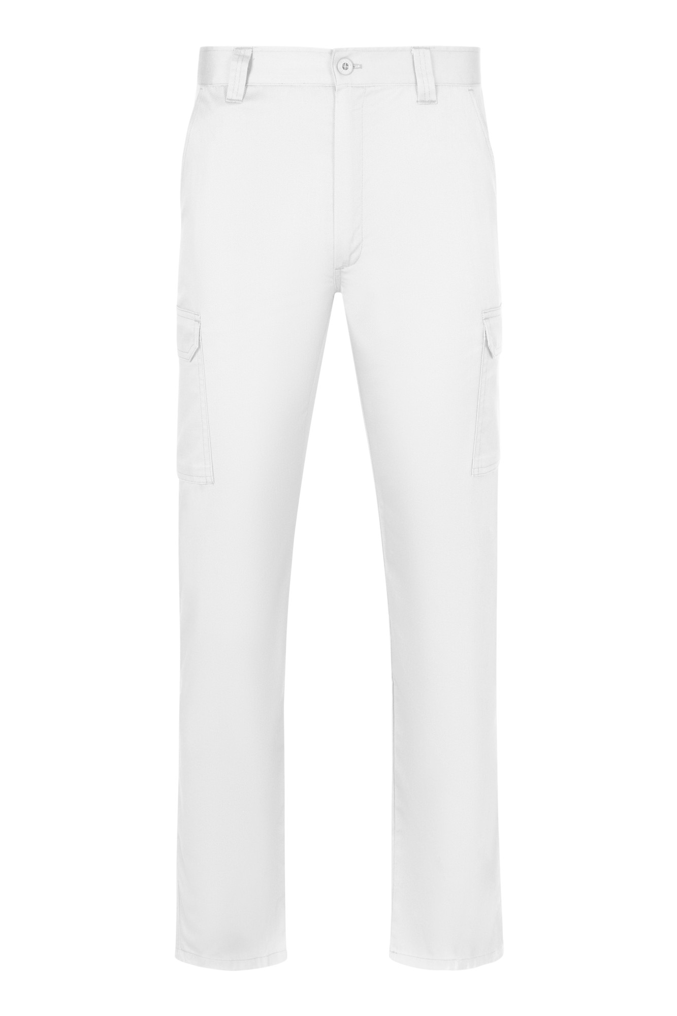 103026.PANTALÓN MULTIBOLSILLOS BLANCO 34