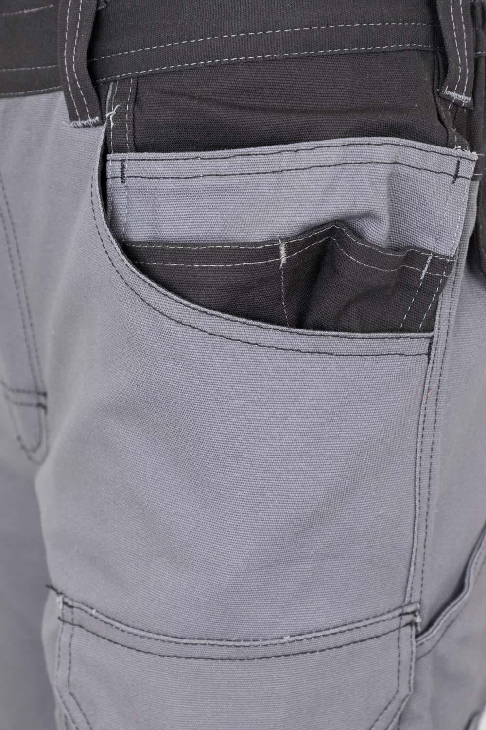 103029S.BERMUDA CANVAS STRETCH GRIS/NEGRO 2XL