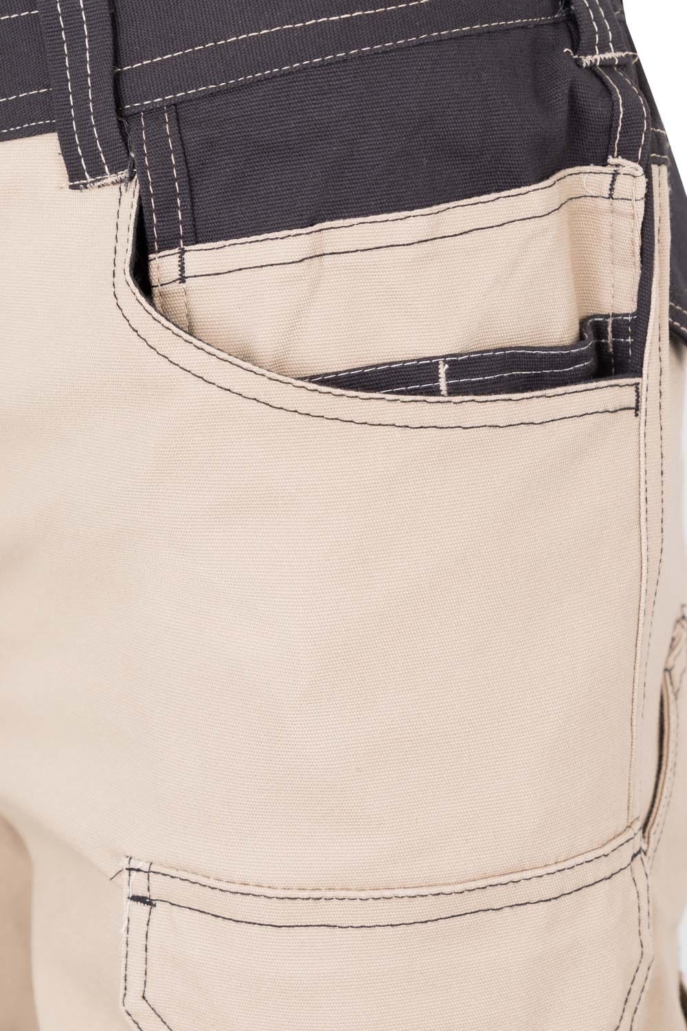 103029S.BERMUDA CANVAS STRETCH BEIGE ARENA/NEGRO 2XL