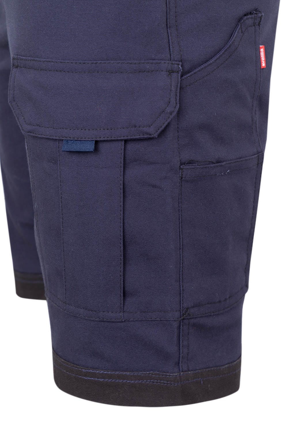 103029S.BERMUDA CANVAS STRETCH AZUL NAVY/NEGRO 2XL