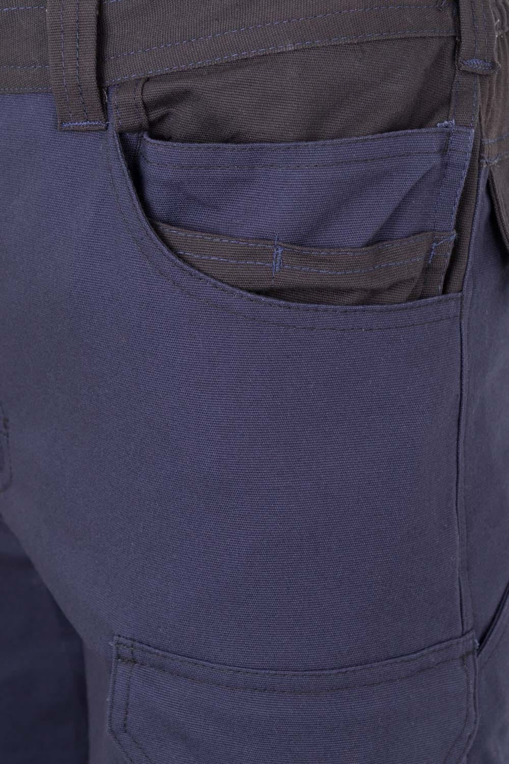 103029S.BERMUDA CANVAS STRETCH AZUL NAVY/NEGRO 2XL