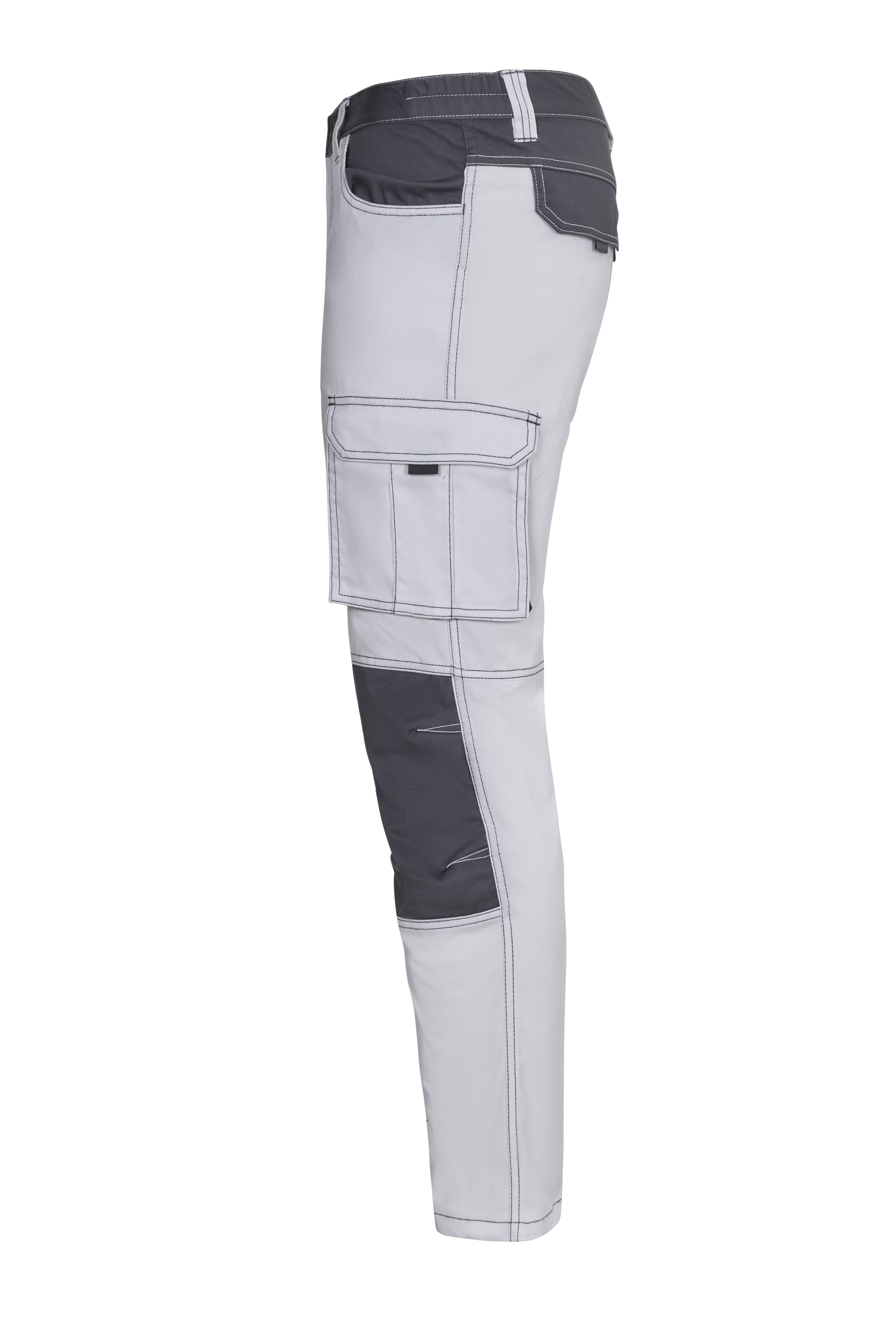 103031S.PANTALÓN STRETCH BICOLOR BLANCO/GRIS 34