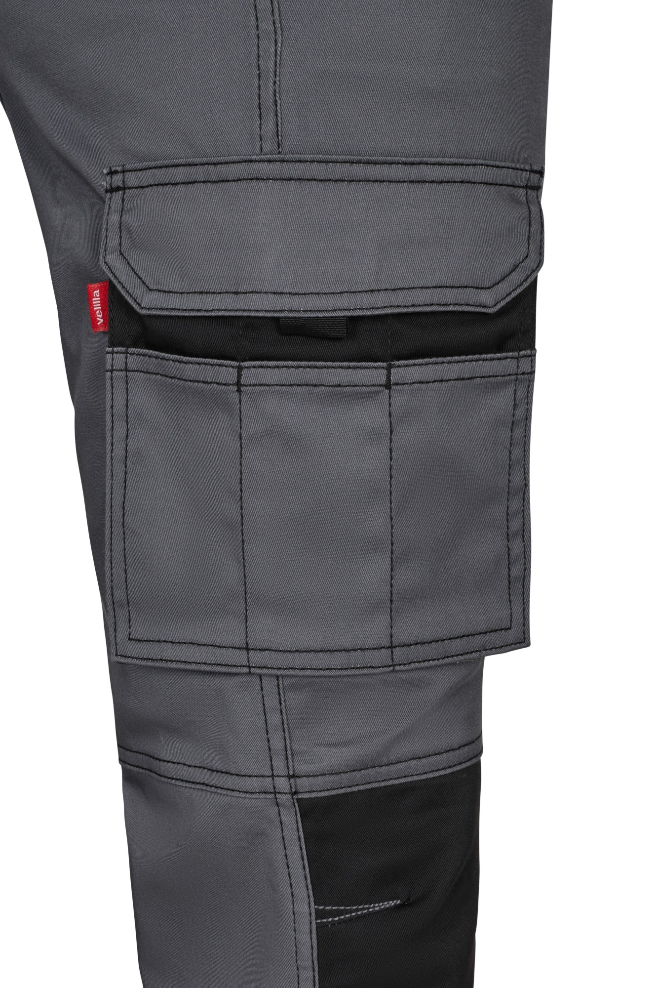 103031S.PANTALÓN STRETCH BICOLOR GRIS/NEGRO 34