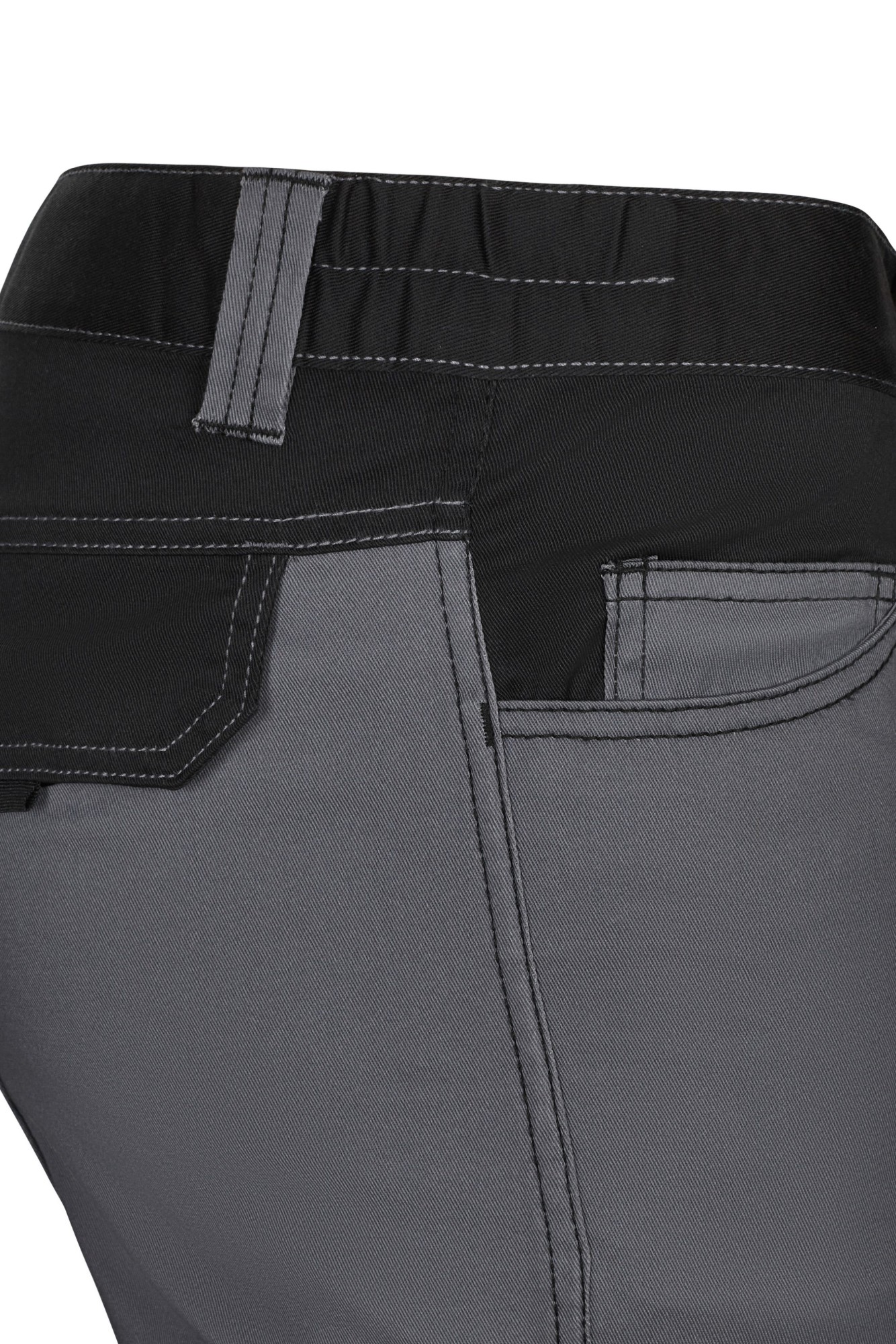103031S.PANTALÓN STRETCH BICOLOR GRIS/NEGRO 34