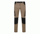 103031S.PANTALÓN STRETCH BICOLOR BEIGE ARENA/NEGRO 34