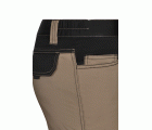 103031S.PANTALÓN STRETCH BICOLOR BEIGE ARENA/NEGRO 34