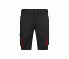103034S.BERMUDA STRETCH BICOLOR NEGRO/ROJO 34