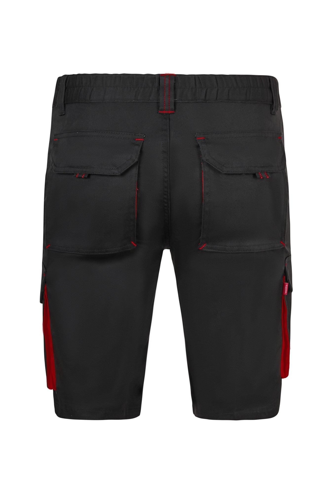 103034S.BERMUDA STRETCH BICOLOR NEGRO/ROJO 34