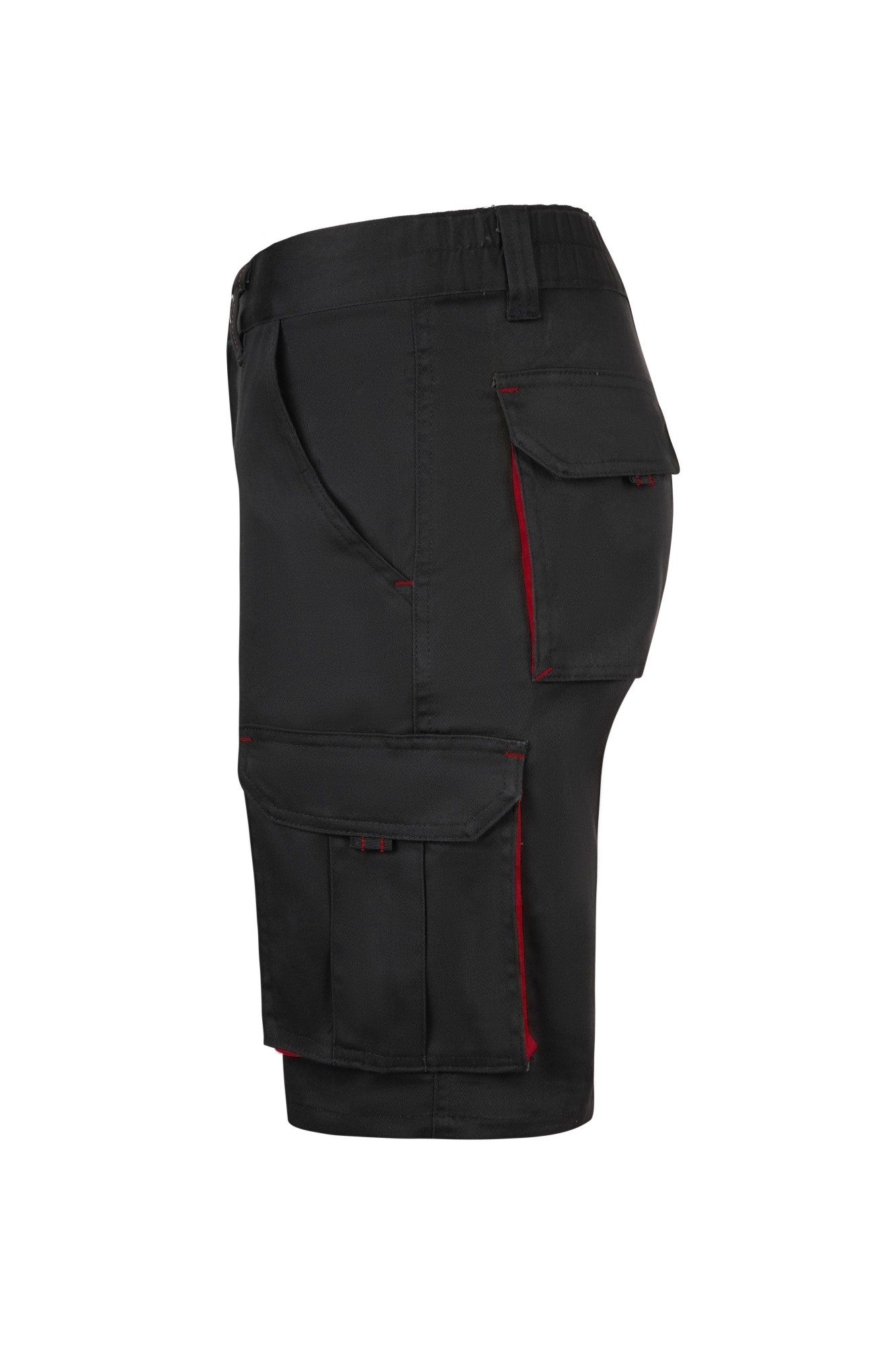 103034S.BERMUDA STRETCH BICOLOR NEGRO/ROJO 34