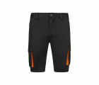 103034S.BERMUDA STRETCH BICOLOR NEGRO/NARANJA 34