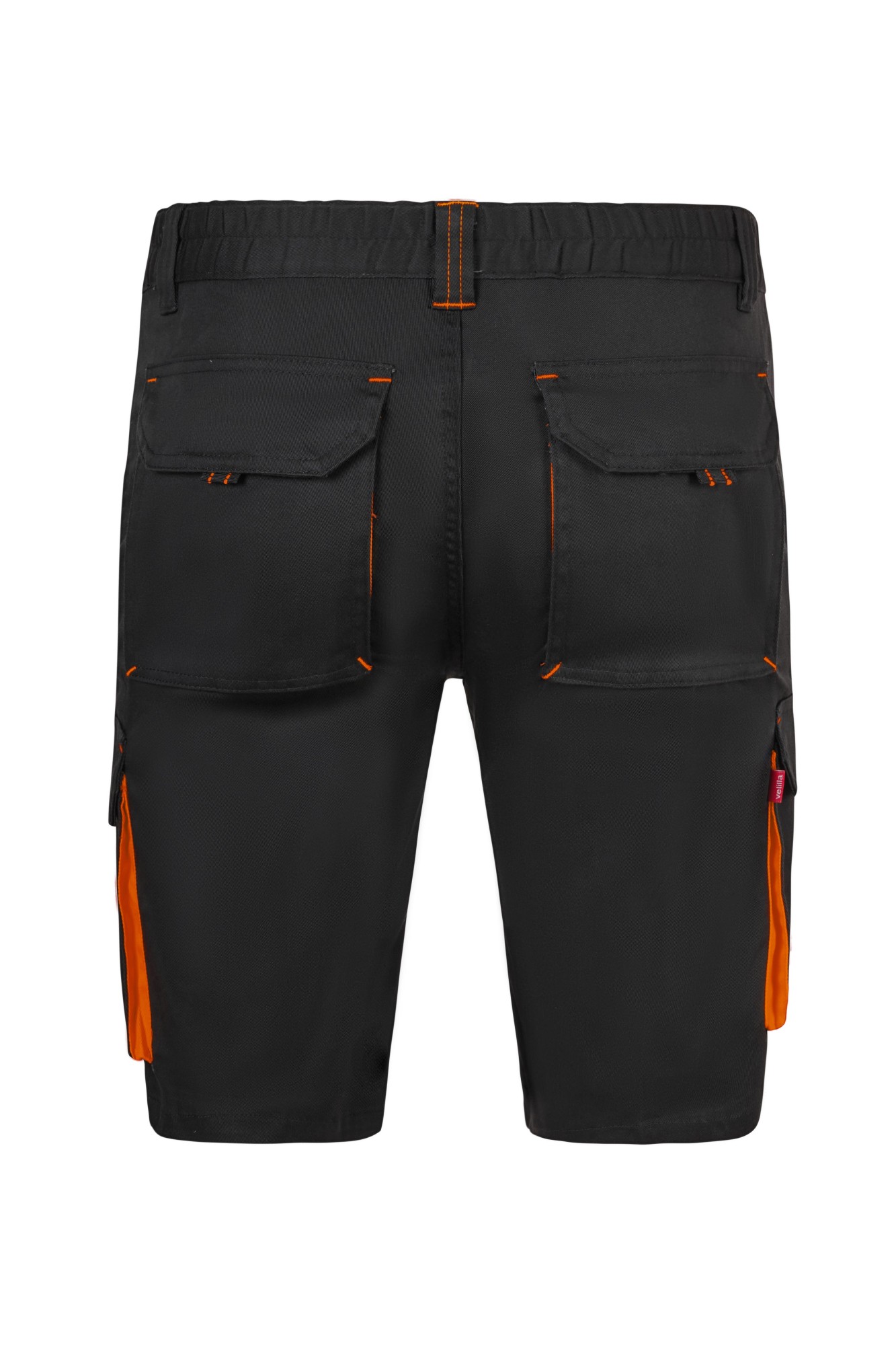 103034S.BERMUDA STRETCH BICOLOR NEGRO/NARANJA 34