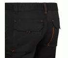 103034S.BERMUDA STRETCH BICOLOR NEGRO/NARANJA 34