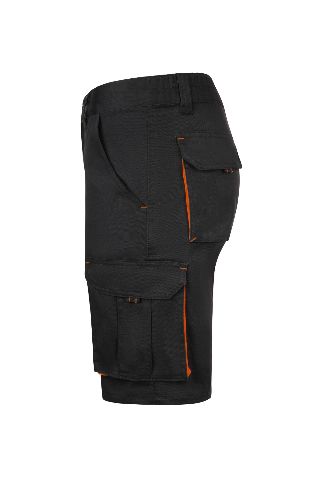 103034S.BERMUDA STRETCH BICOLOR NEGRO/NARANJA 34