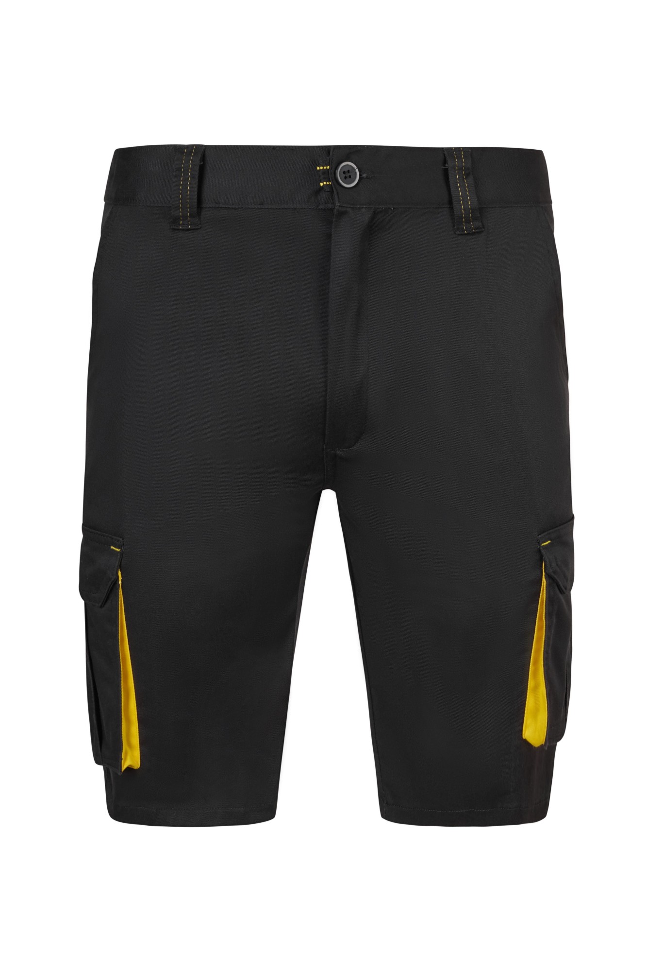 103034S.BERMUDA STRETCH BICOLOR NEGRO/AMARILLO 34