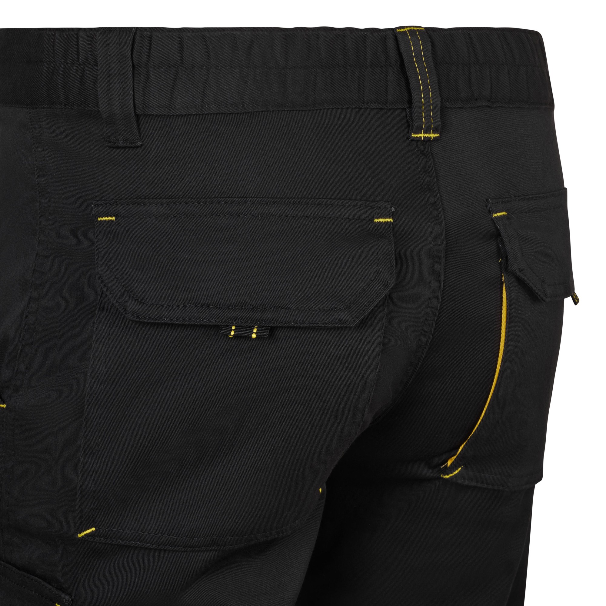 103034S.BERMUDA STRETCH BICOLOR NEGRO/AMARILLO 34