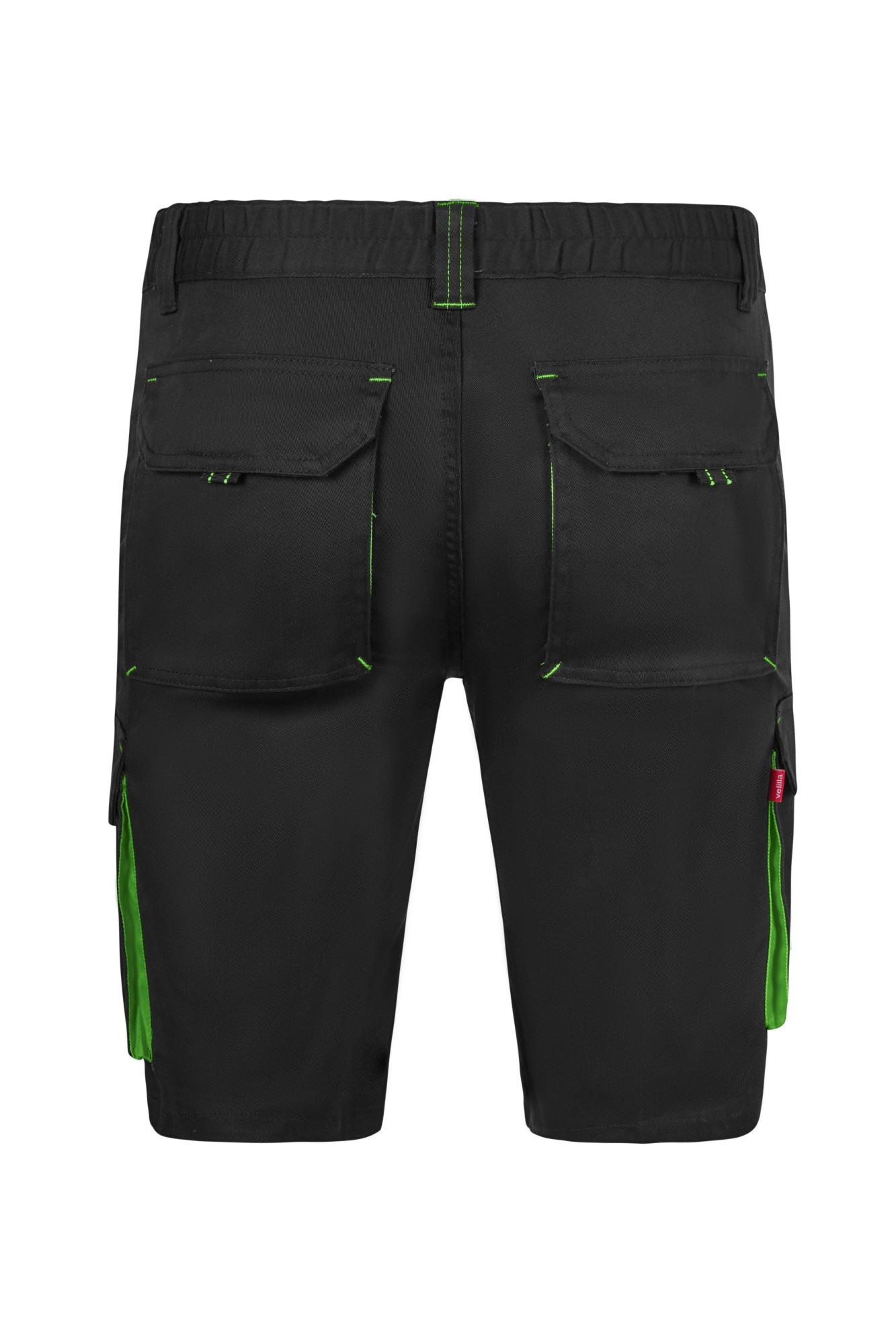 103034S.BERMUDA STRETCH BICOLOR NEGRO/VERDE LIMA 34