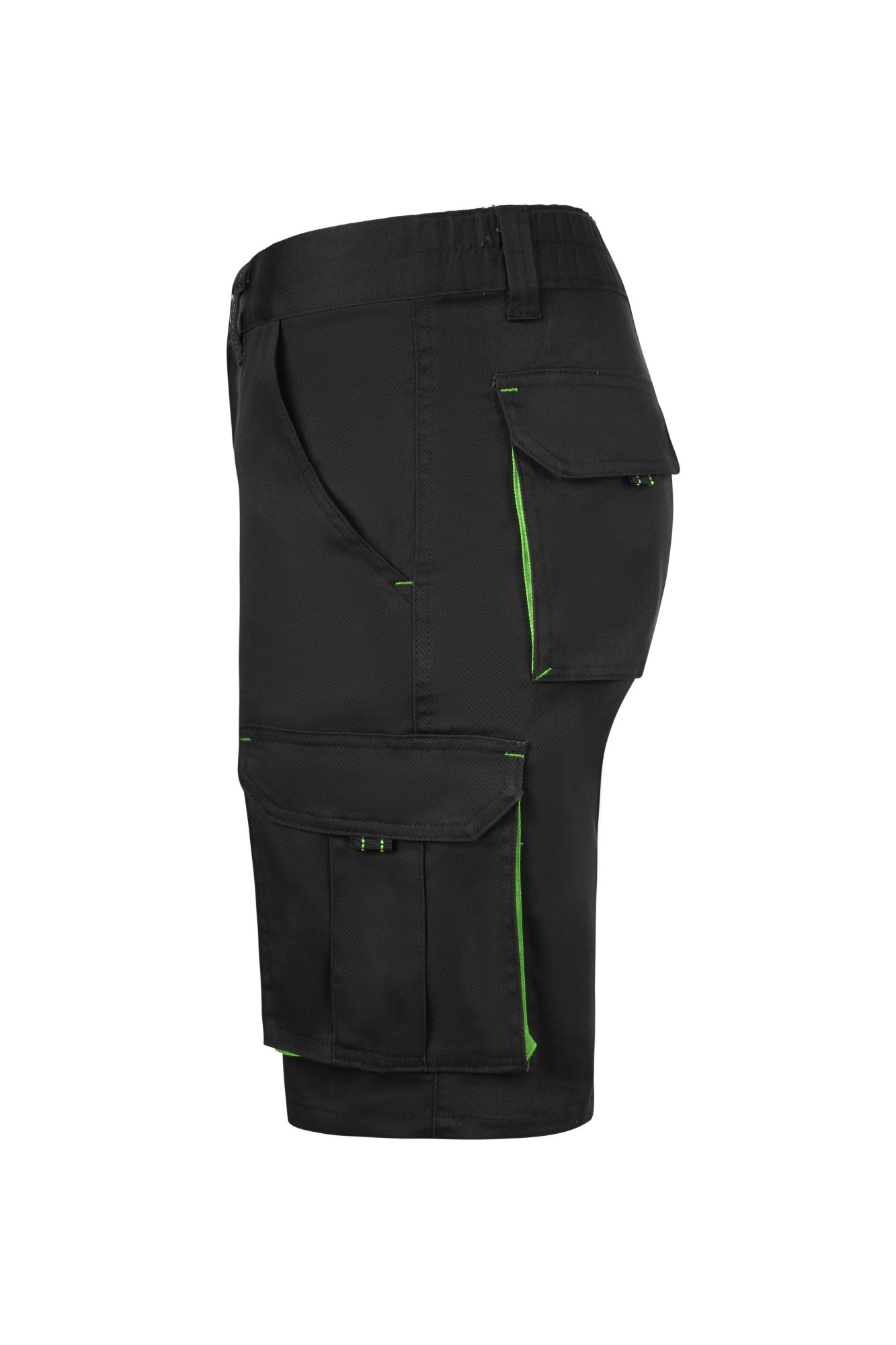 103034S.BERMUDA STRETCH BICOLOR NEGRO/VERDE LIMA 34