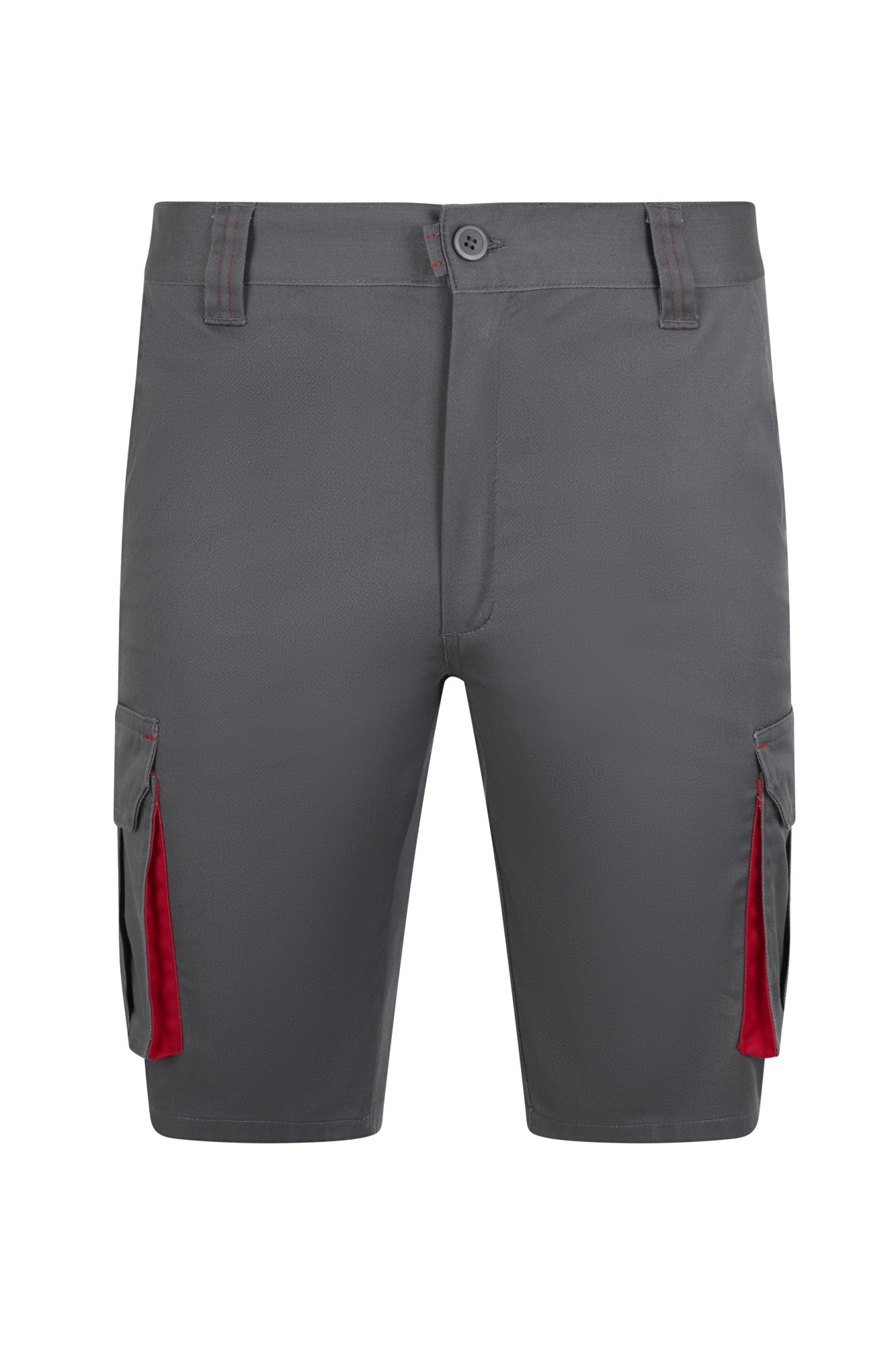 103034S.BERMUDA STRETCH BICOLOR GRIS/ROJO 34