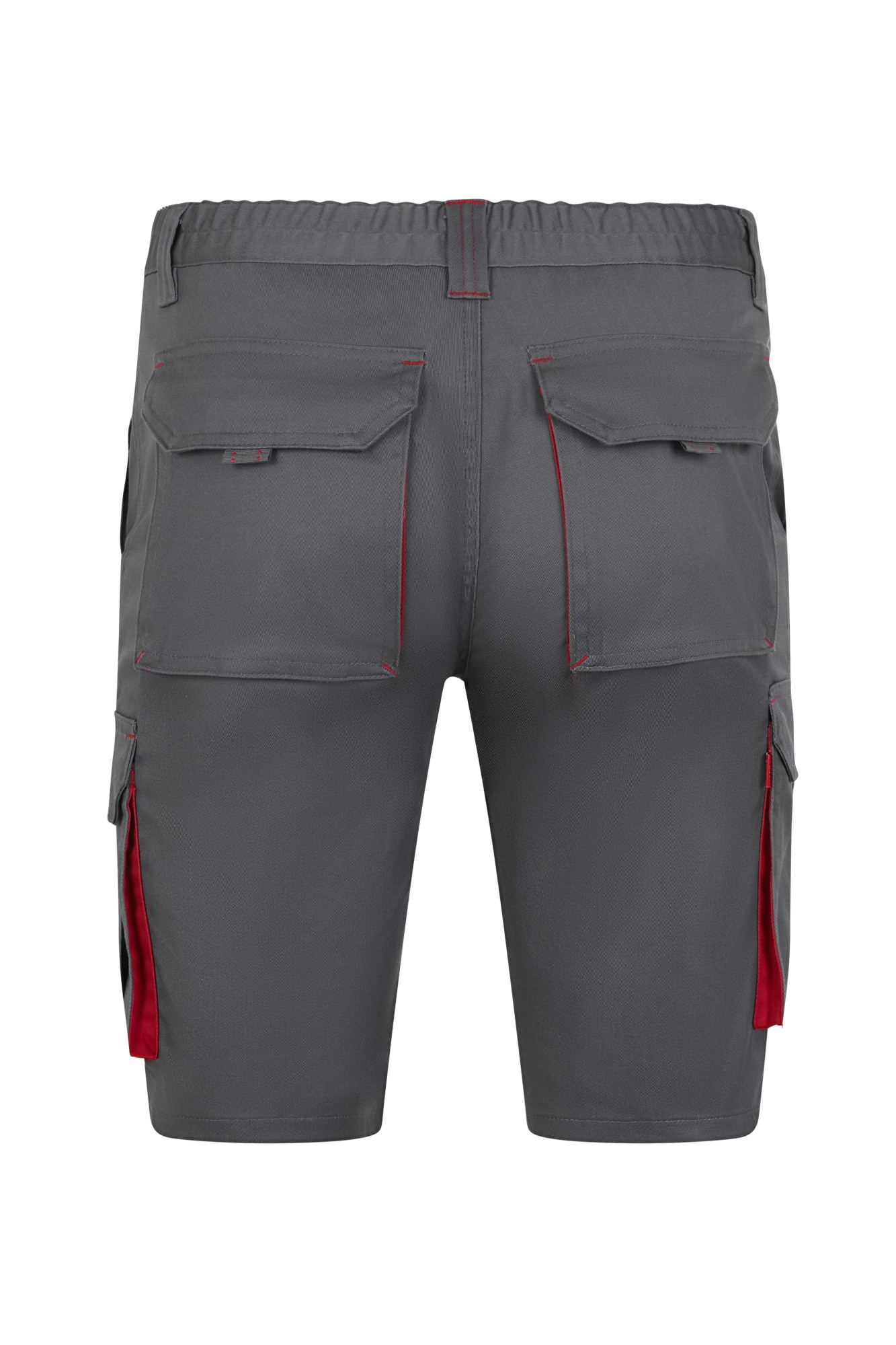 103034S.BERMUDA STRETCH BICOLOR GRIS/ROJO 34