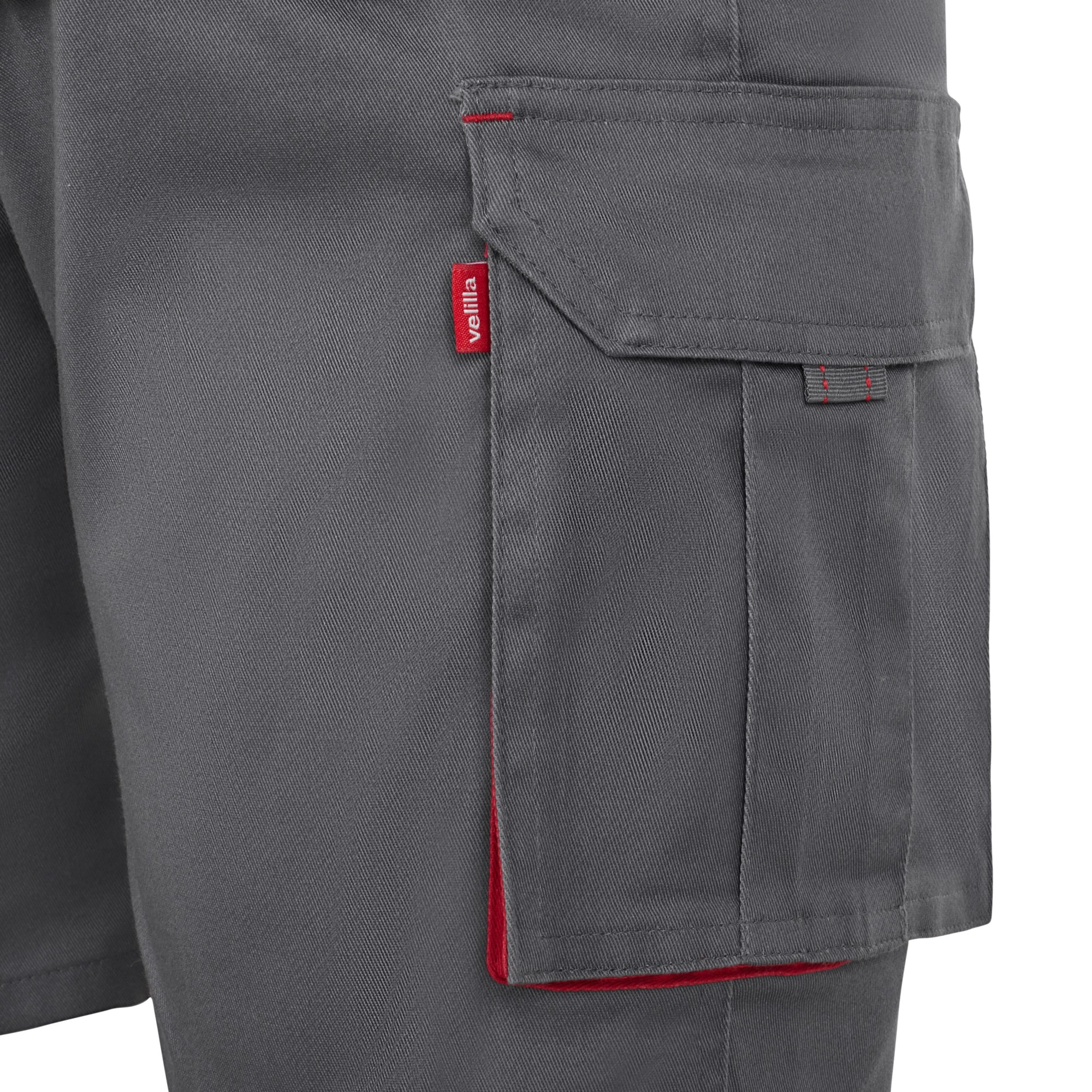 103034S.BERMUDA STRETCH BICOLOR GRIS/ROJO 34