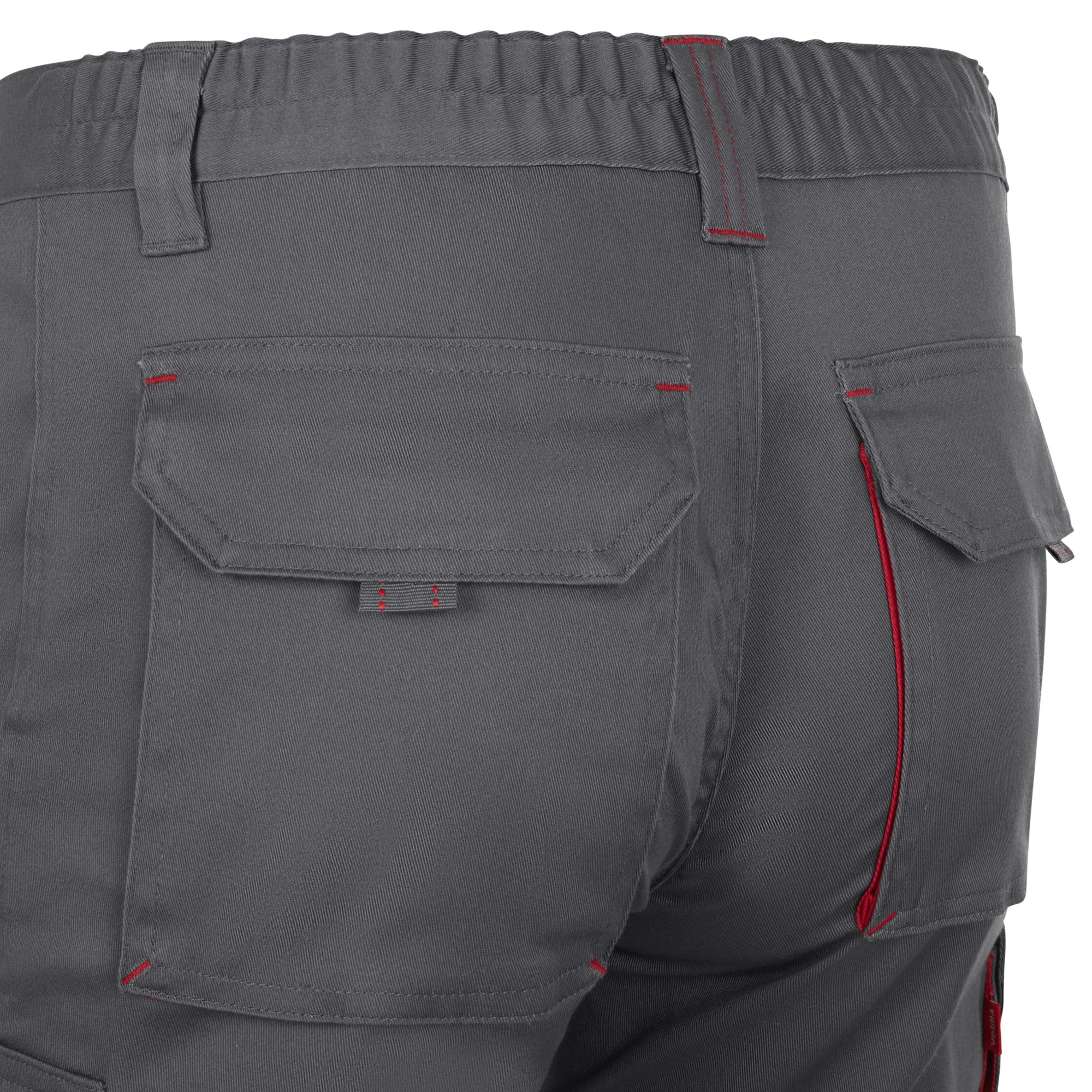 103034S.BERMUDA STRETCH BICOLOR GRIS/ROJO 34