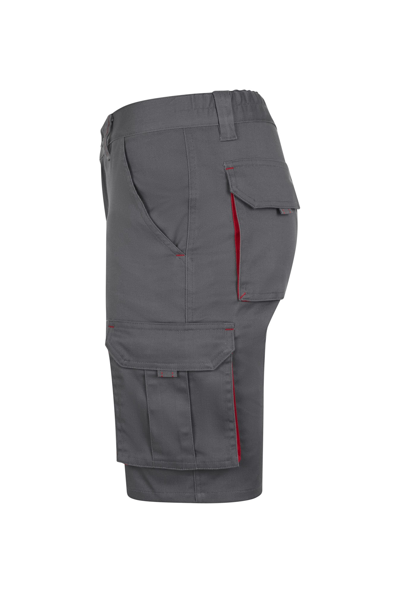 103034S.BERMUDA STRETCH BICOLOR GRIS/ROJO 34