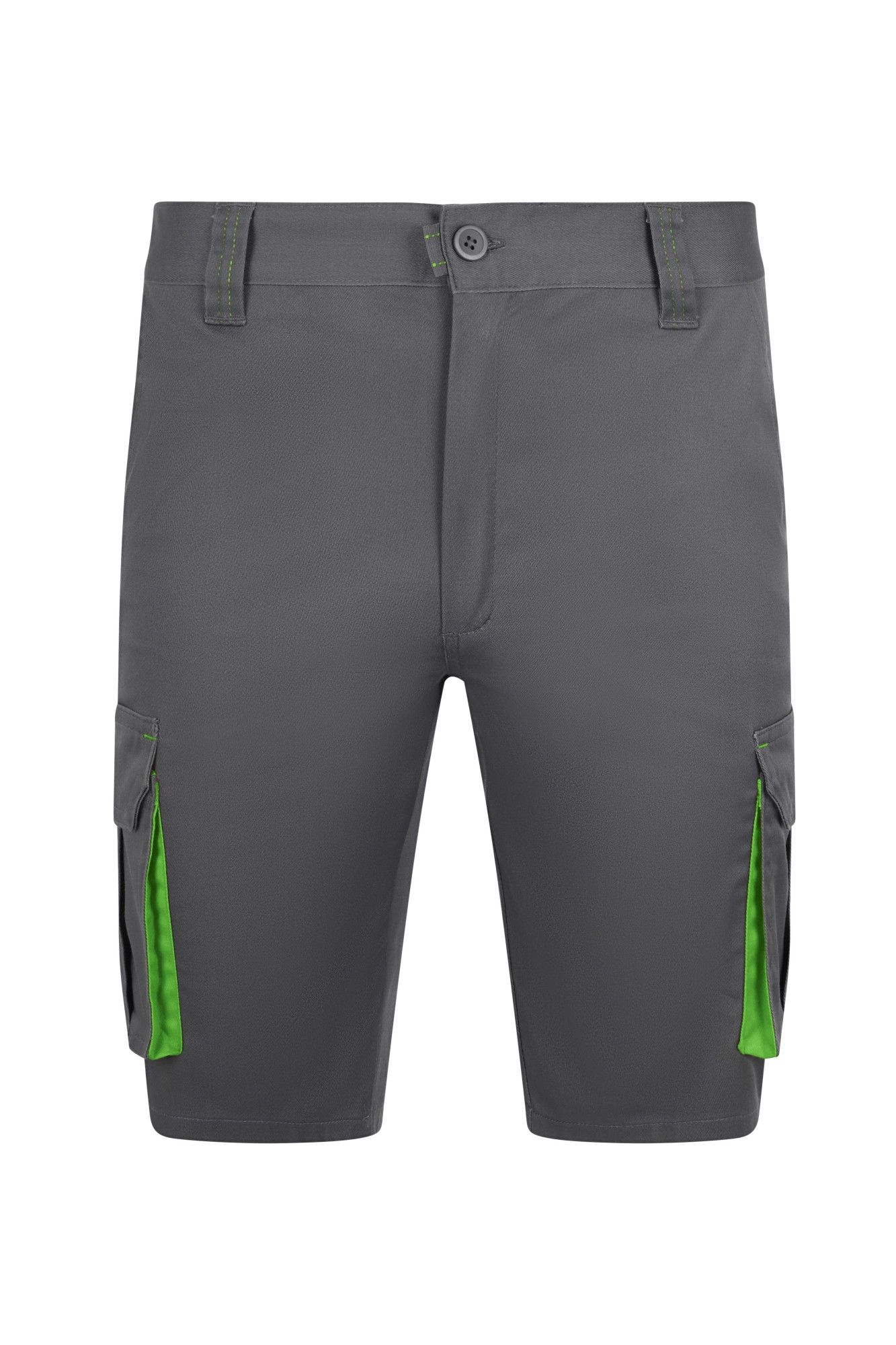 103034S.BERMUDA STRETCH BICOLOR GRIS/VERDE LIMA 34