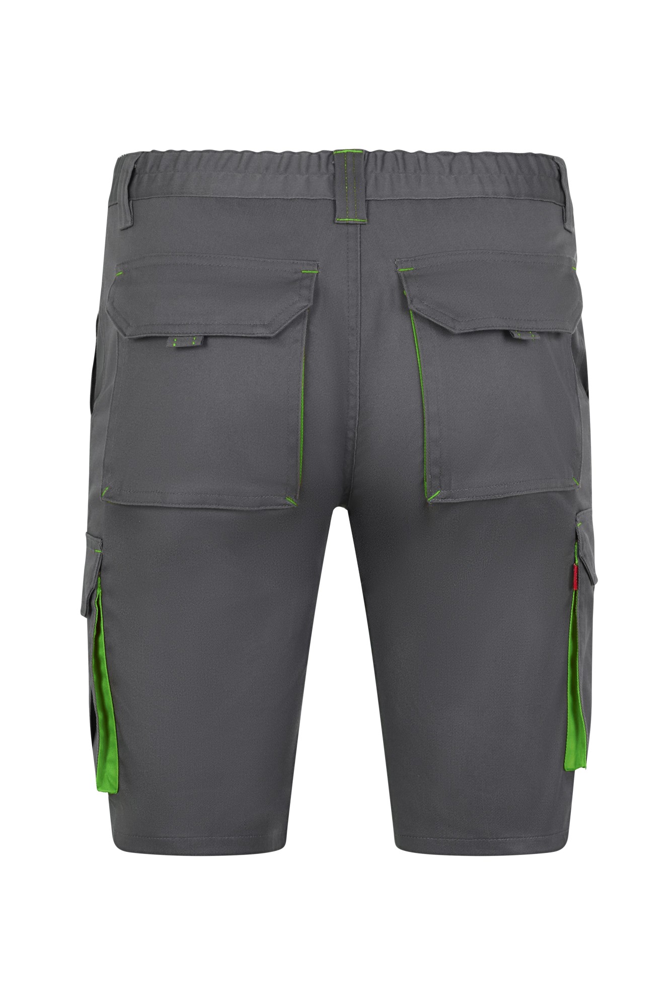 103034S.BERMUDA STRETCH BICOLOR GRIS/VERDE LIMA 34