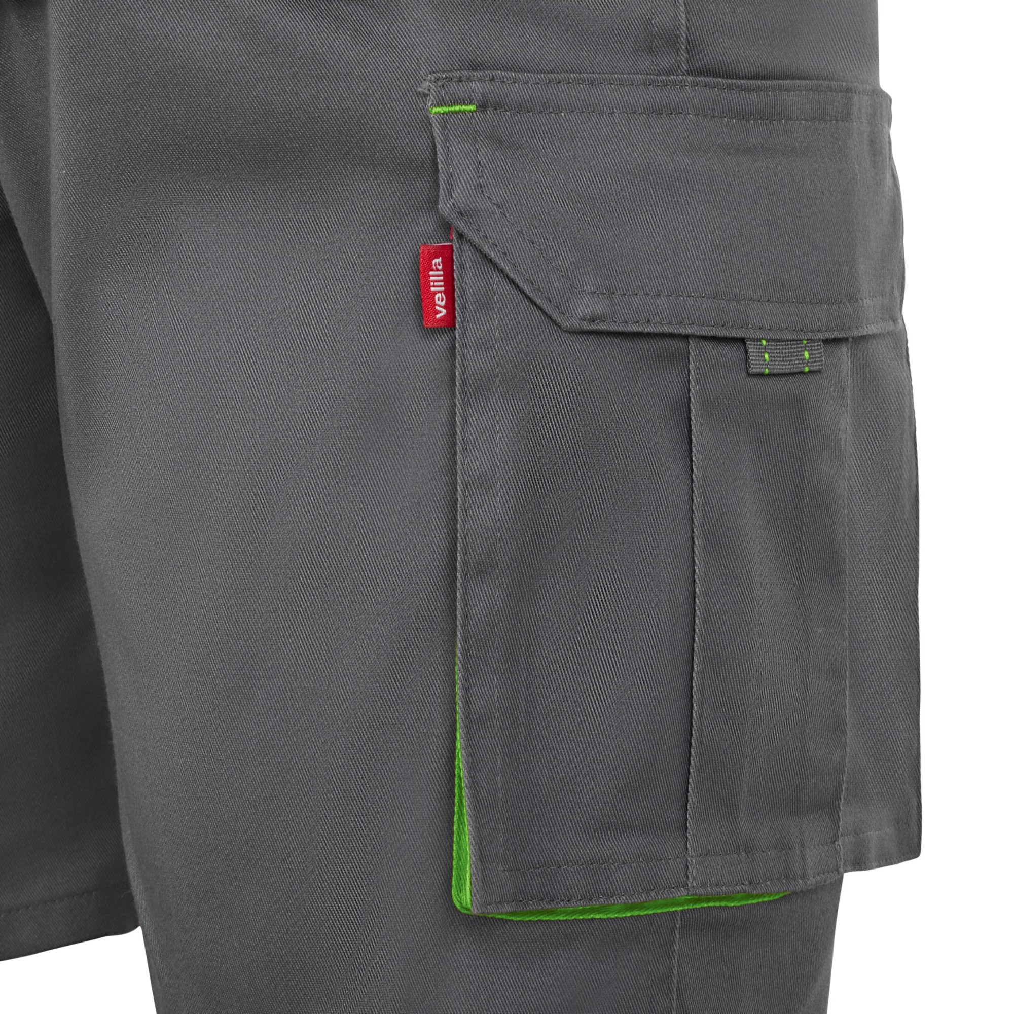 103034S.BERMUDA STRETCH BICOLOR GRIS/VERDE LIMA 34