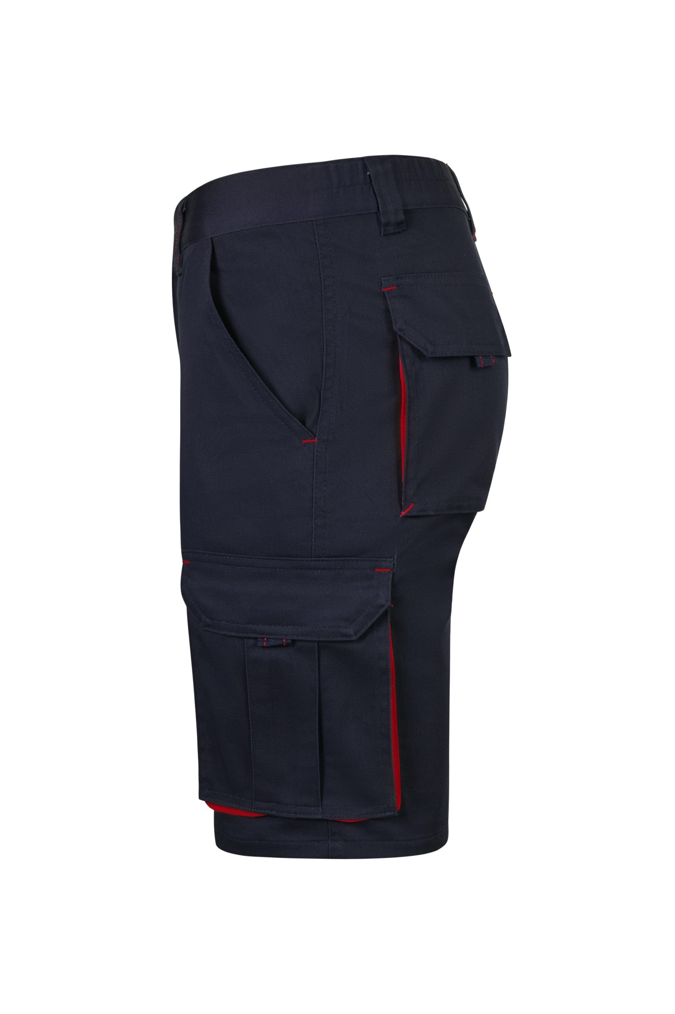 103034S.BERMUDA STRETCH BICOLOR AZUL NAVY/ROJO 34