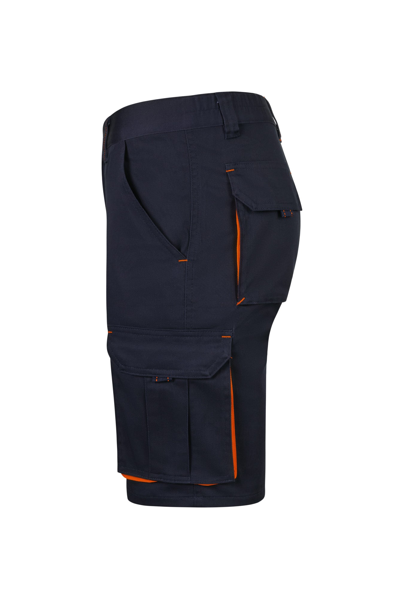 103034S.BERMUDA STRETCH BICOLOR AZUL NAVY/NARANJA 34