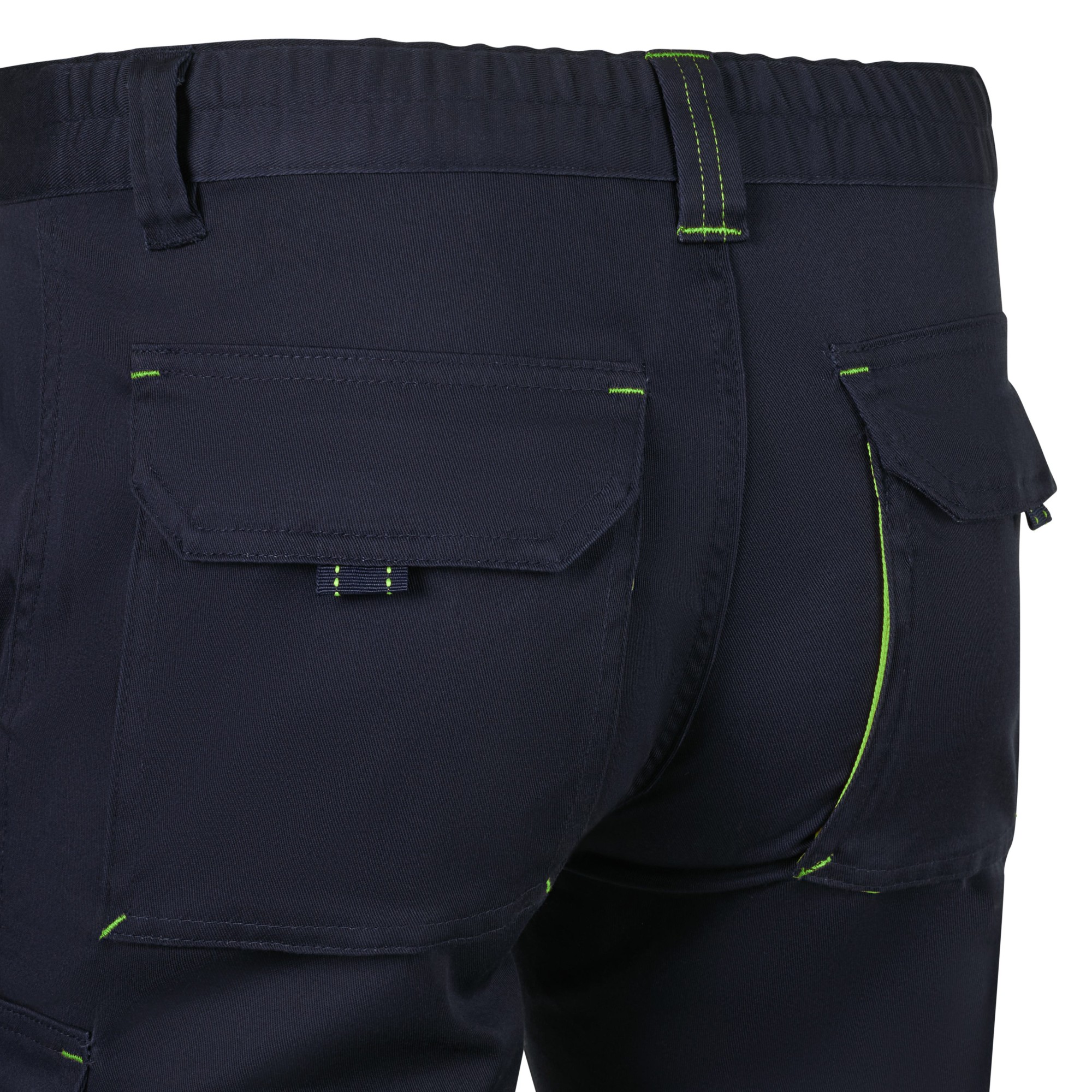 103034S.BERMUDA STRETCH BICOLOR AZUL NAVY/VERDE LIMA 34