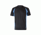 105501.CAMISETA TÉCNICA BICOLOR NEGRO/CELESTE 2XL