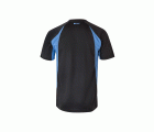 105501.CAMISETA TÉCNICA BICOLOR NEGRO/CELESTE 2XL