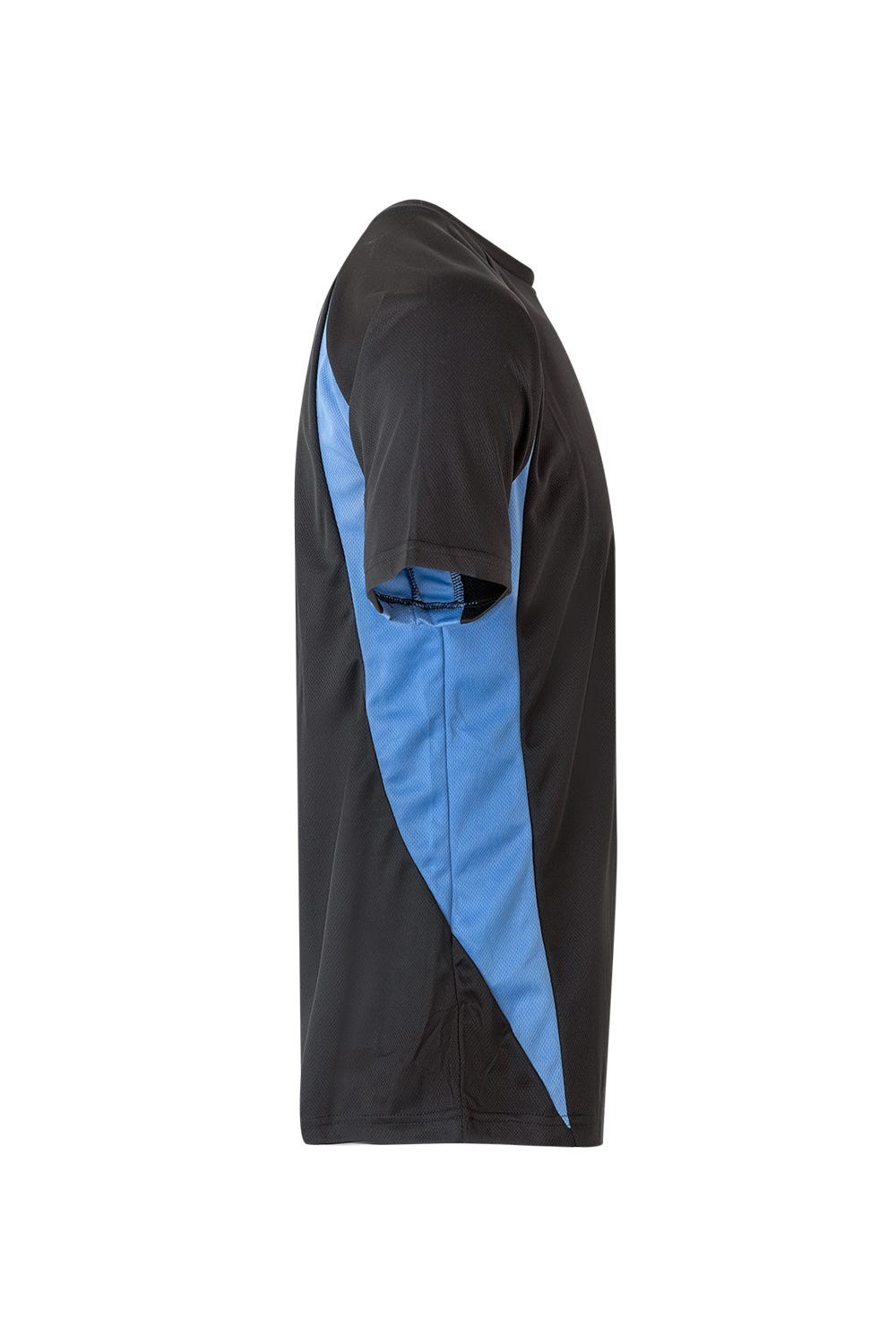 105501.CAMISETA TÉCNICA BICOLOR NEGRO/CELESTE 2XL