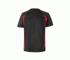 105501.CAMISETA TÉCNICA BICOLOR NEGRO/ROJO 2XL