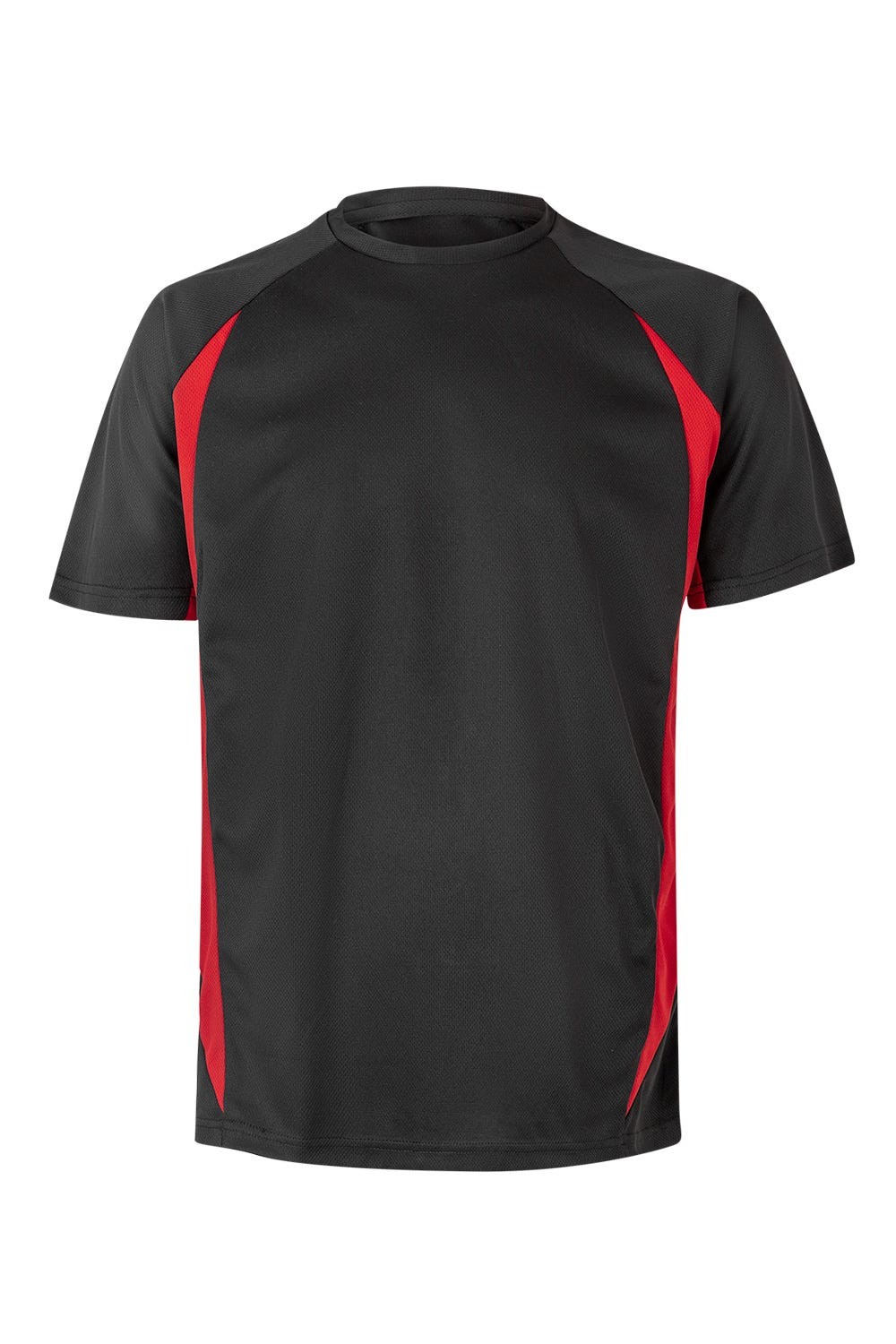 105501.CAMISETA TÉCNICA BICOLOR NEGRO/ROJO 2XL