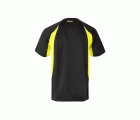 105501.CAMISETA TÉCNICA BICOLOR NEGRO/AMARILLO FLÚOR 2XL