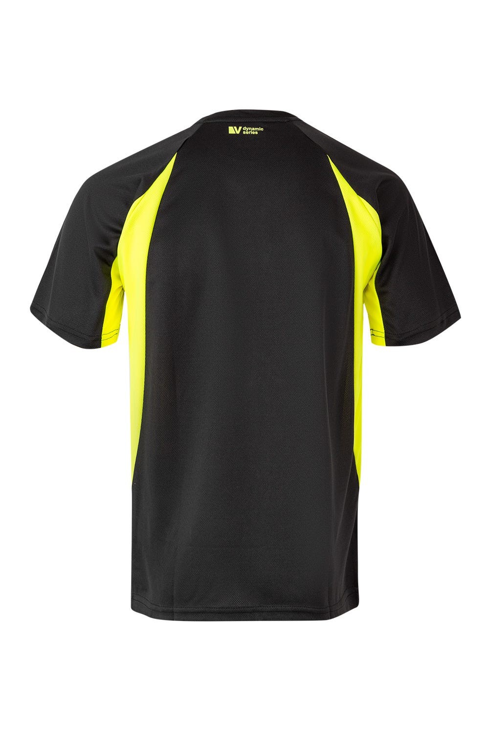 105501.CAMISETA TÉCNICA BICOLOR NEGRO/AMARILLO FLÚOR 2XL