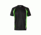 105501.CAMISETA TÉCNICA BICOLOR NEGRO/VERDE LIMA 2XL