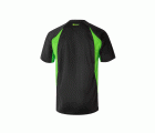 105501.CAMISETA TÉCNICA BICOLOR NEGRO/VERDE LIMA 2XL