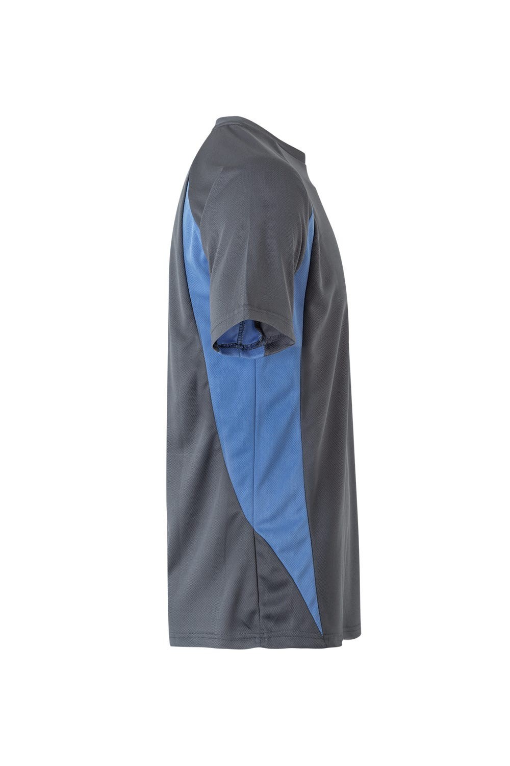 105501.CAMISETA TÉCNICA BICOLOR GRIS/CELESTE 2XL