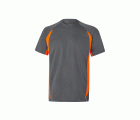 105501.CAMISETA TÉCNICA BICOLOR GRIS/NARANJA FLÚOR 2XL