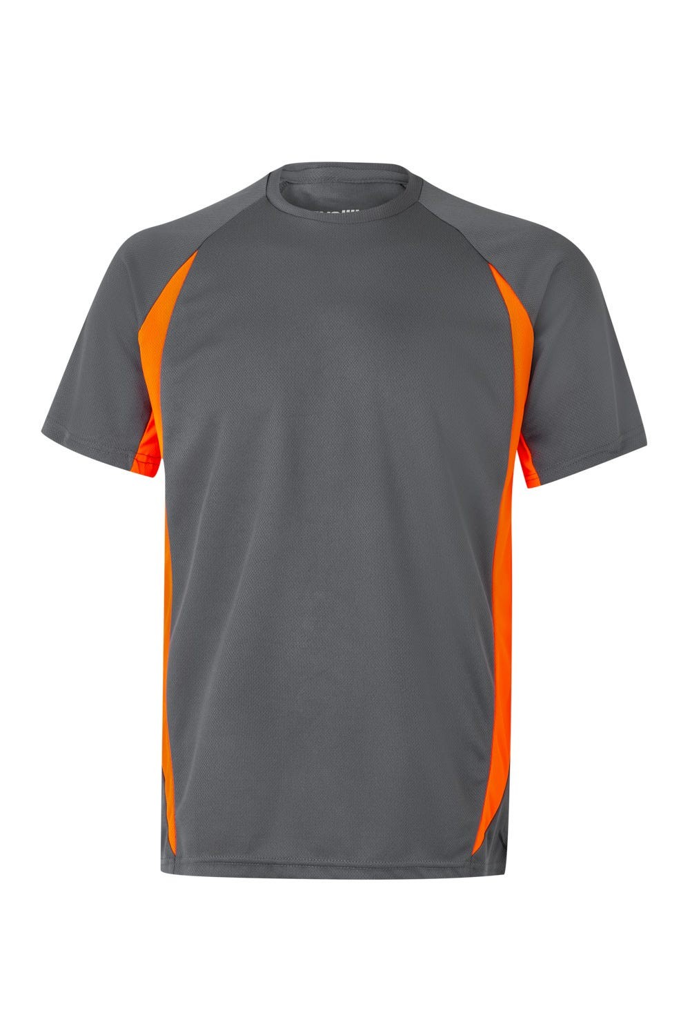 105501.CAMISETA TÉCNICA BICOLOR GRIS/NARANJA FLÚOR 2XL