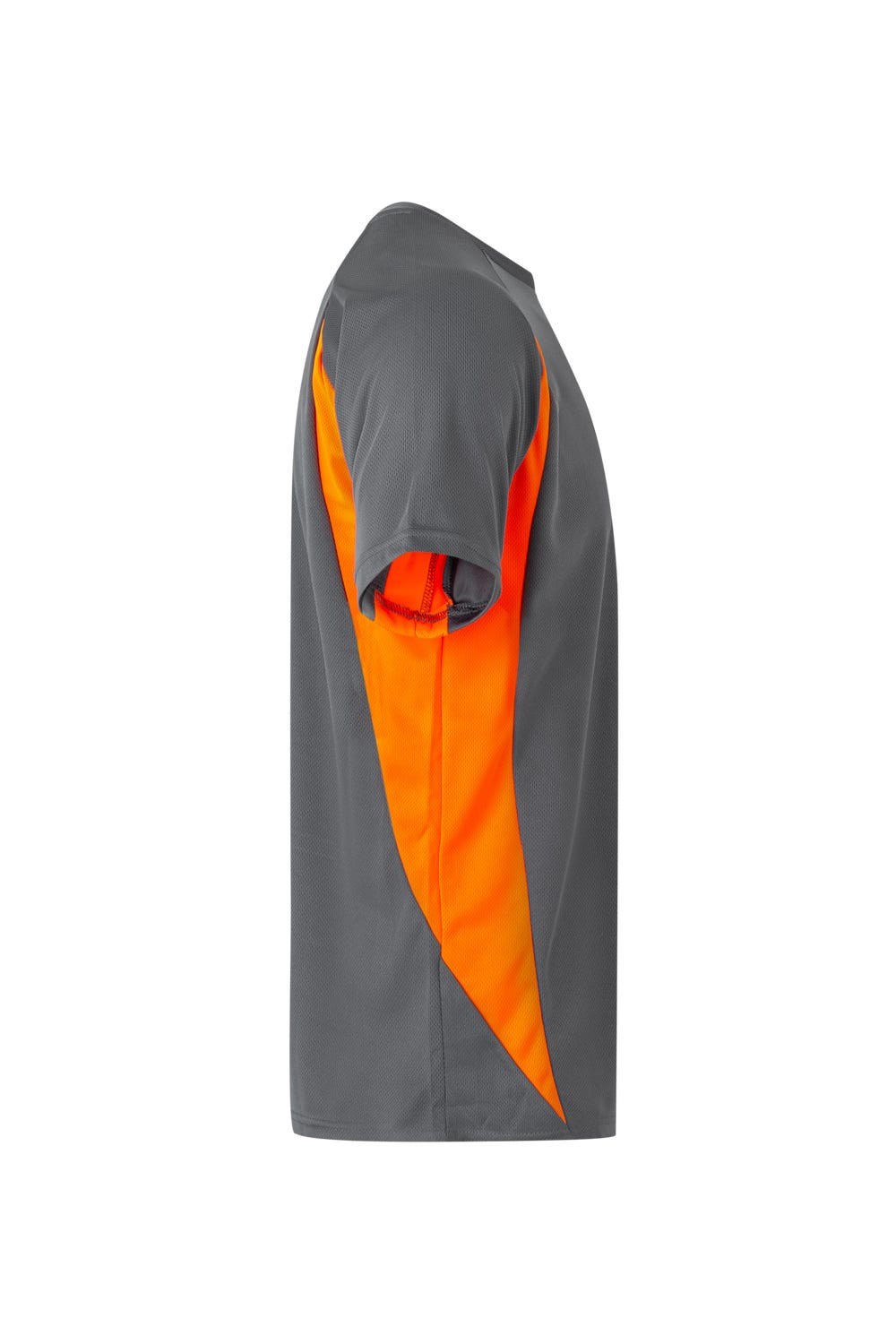 105501.CAMISETA TÉCNICA BICOLOR GRIS/NARANJA FLÚOR 2XL