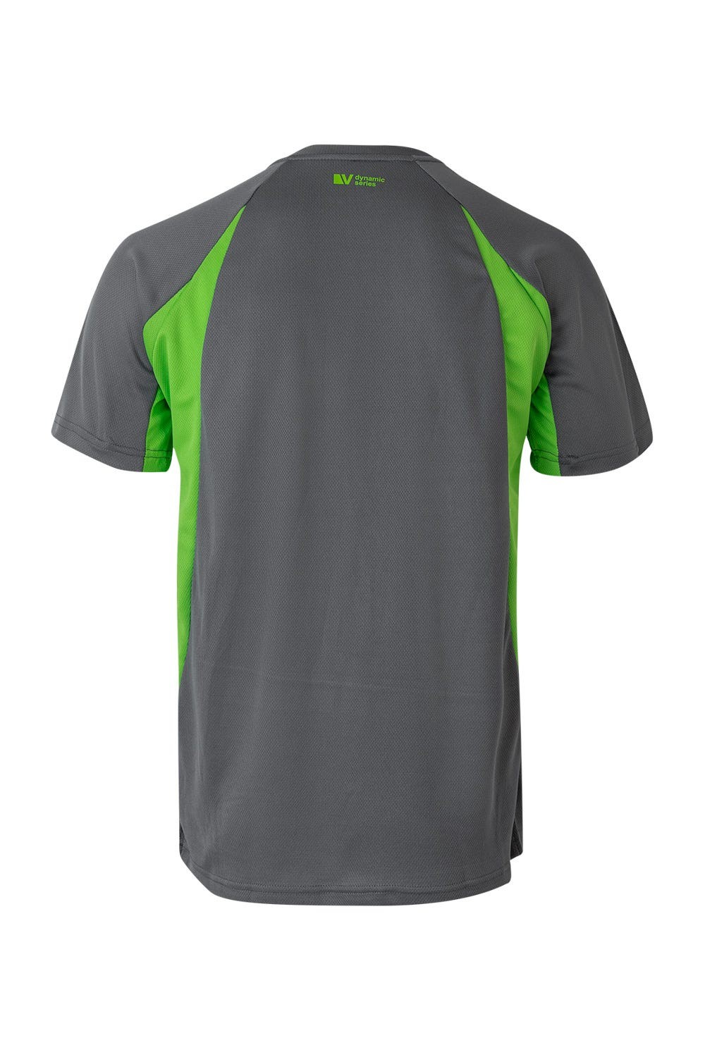 105501.CAMISETA TÉCNICA BICOLOR GRIS/VERDE LIMA 2XL