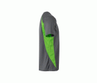 105501.CAMISETA TÉCNICA BICOLOR GRIS/VERDE LIMA 2XL